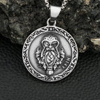 Odin Steel Pendant Vintage Vikings Piracy Nordic