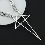Punk Hip Hop Chain Choker Y2K Fashion Unisex Gothic Star Charms Pendant Necklace Jewelry Accessories Gifts