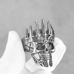 New Creative Viking Vintage Skull Ring Men's Stainless Steel Funky Ring Bicycle Boy Fashion Ghost Jewelry Gift