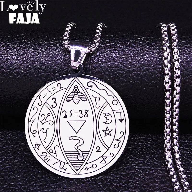Solomon Pentacle Seal Pendant — Stainless