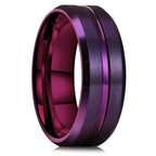 Fashion Black Stainless Steel Rings for Men With Guitar String Inlay Guitarist Ring For Musician Wedding Jewelry Drop