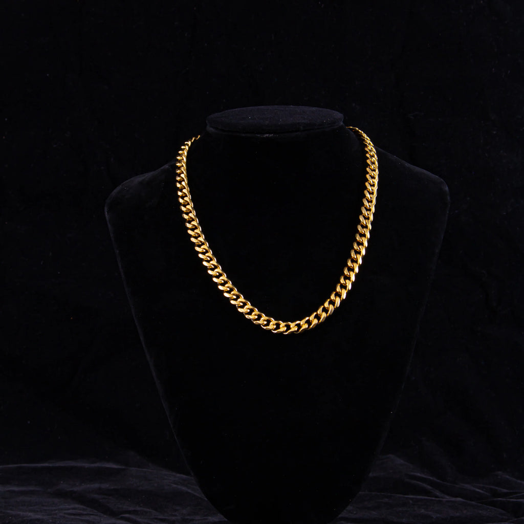 1pcs Wide Cuba Chain 40+5cm Stainless Steel Necklaces For Women Men Accessories Vinatge Jewelry On The Neck Necklace