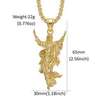 New Punk 316L Stainless Steel Jesus Pendant Necklaces For Men Women Sliver/Gold Color Hip Hop Religious Jewelry Gifts Wholesale