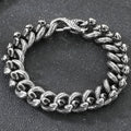 Gothic Man Bracelet Cool 14MM Wide Stainless Steel Snake Body Chain Bracelets for Men Biker Jewelry Charms for Boys