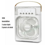 3-in-1 Air Cooler Fan — LED Light, Humidifier