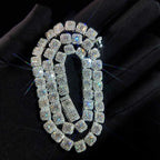 925 Silver VVS Moissanite Tennis Necklace 7MM