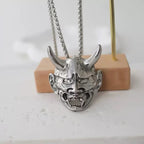 Ghost Face Devil Pendant Necklace — Stainless Steel