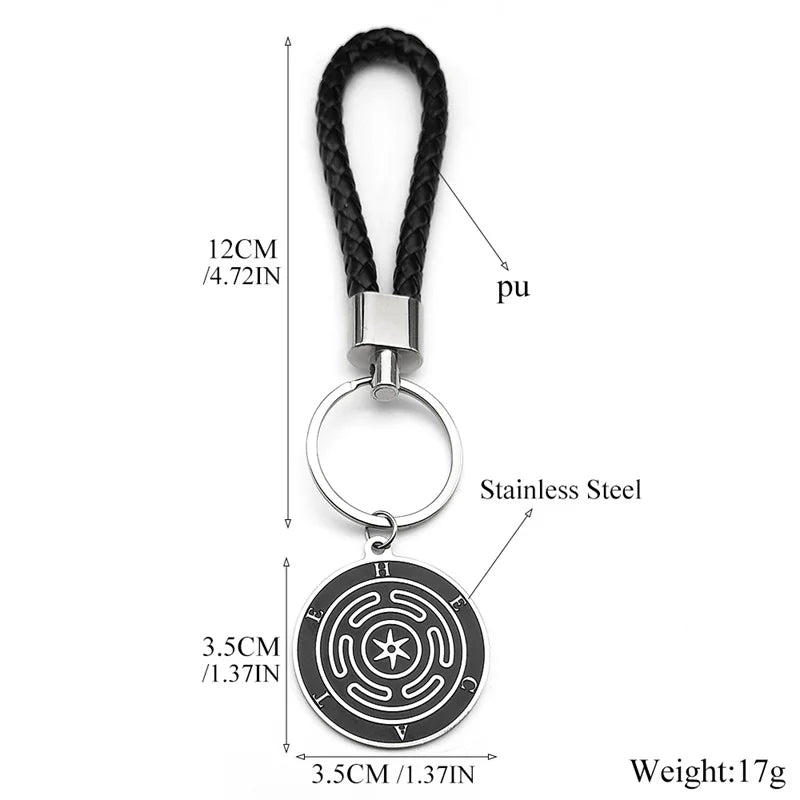 Greek Myth Silver Chain Mythology Hecate Wheel