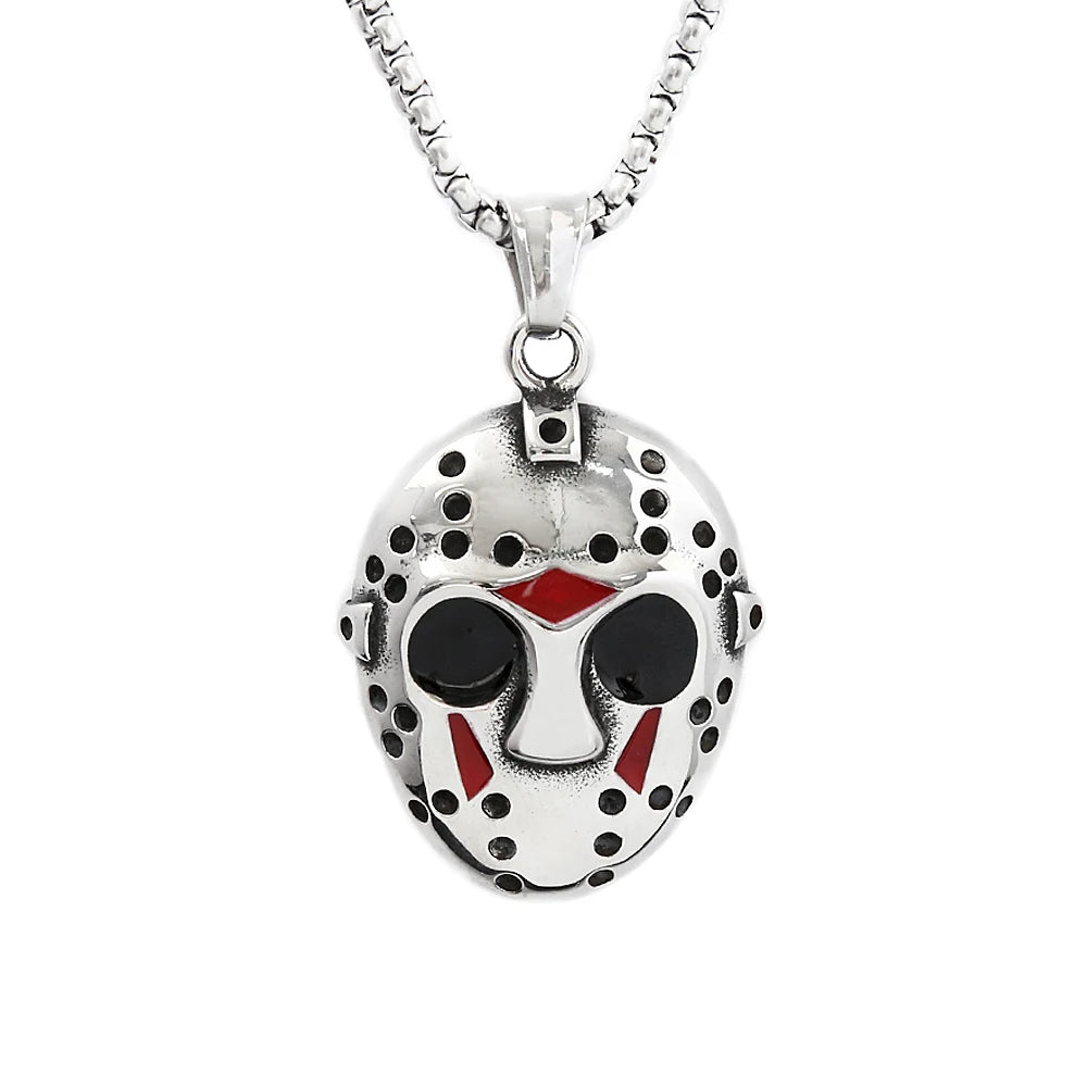 Gothic Skull Pendant Necklace — Stainless Steel
