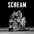 Horror Scream Skull Ring — Stainless Steel