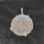 City Skyline Pendant Necklace Two-Tone