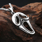 Punk Vintage Clown Mask Pendant Necklace For Men Boys 316L Stainless Steel Skull Mask Necklaces Party Jewelry Gifts Dropshipping