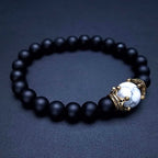 Rope Steel Bracelet Tiger Eye Natural Stone