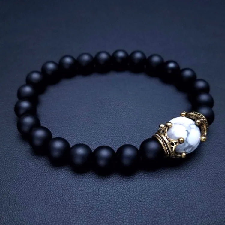Rope Steel Bracelet Tiger Eye Natural Stone