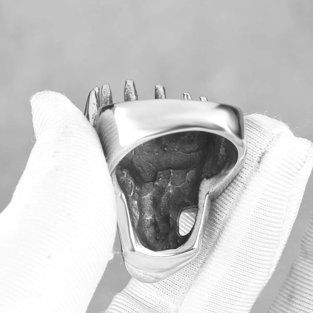 New Creative Viking Vintage Skull Ring Men's Stainless Steel Funky Ring Bicycle Boy Fashion Ghost Jewelry Gift