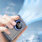 Portable 3 in 1 Handheld Fan Rechargeable Hanging Neck Fan Backpack Waist Hanging Fan with Adjusted Lanyard for Outdoor