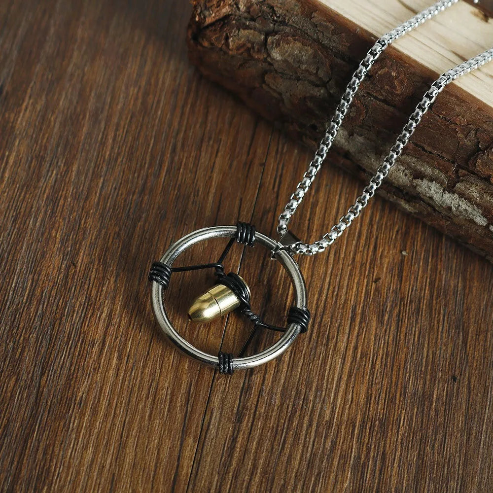 Bullet Pendant Necklace