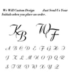 Skyrim 2pcs Custom Cufflinks Men Stainless Steel Personalized Initials Letter Cufflink for Suit Trendy Jewelry Wedding Gift