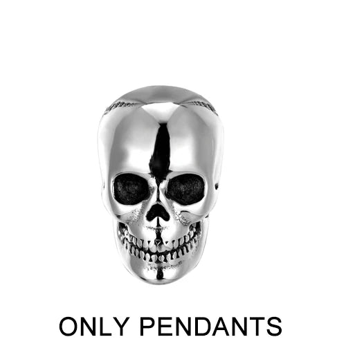 Gothic Skull Stainless Steel Pendant Necklace