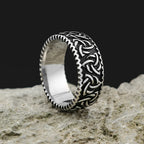 Odin Steel Ring Vintage Nordic Viking Celtics