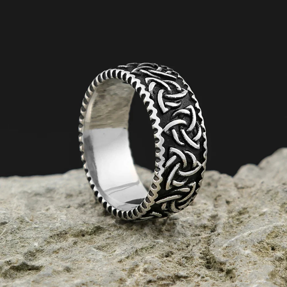 Odin Steel Ring Vintage Nordic Viking Celtics