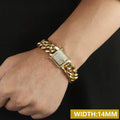 Iced Out Cuban Bracelet Stainless Steel Miami