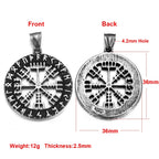 Stainless Steel Viking Norse Pendant for Necklace DIY Accessories Jewelry Making Findings Men Charm Supplies Punk Axe