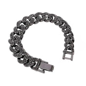Black Iced Out Cuban Link Bracelet