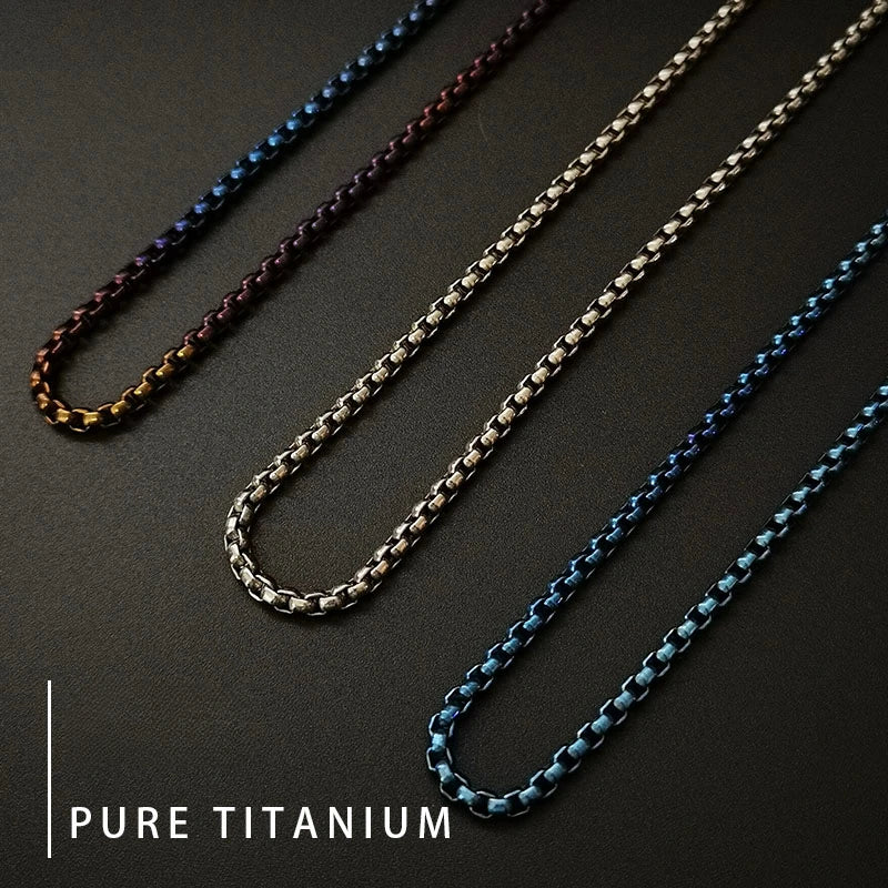 Titanium Box Chain Necklace