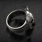 Steampunk Wrench Skull Ring — Gothic Statement
