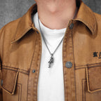 Spaceman Pendant Necklace — Stainless Steel