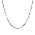 Necklace for man Stainless Steel Figaro Chain 58cm, Non-Tarnish NK 3:1 Link Necklace, Waterproof Minimalist Hip Hop Jewelry