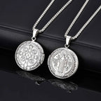 Saint Benedict Box Chain Pendant — SS