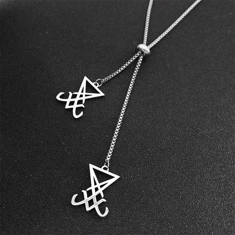 Sigil Lucifer Chain Necklace — Stainless Steel