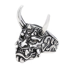Fashion Punk Vintage Skull Ring Stainless Steel Gothic Biker Ring For Men Women Unique Viking Amulet Jewelry Gift