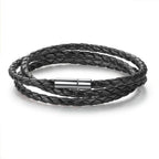 Simple Multilayer Leather Bracelet — 11 Colors, Men & Women