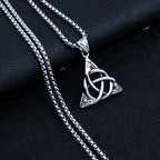 Stainless Steel Celtic Knot Pendant Necklace