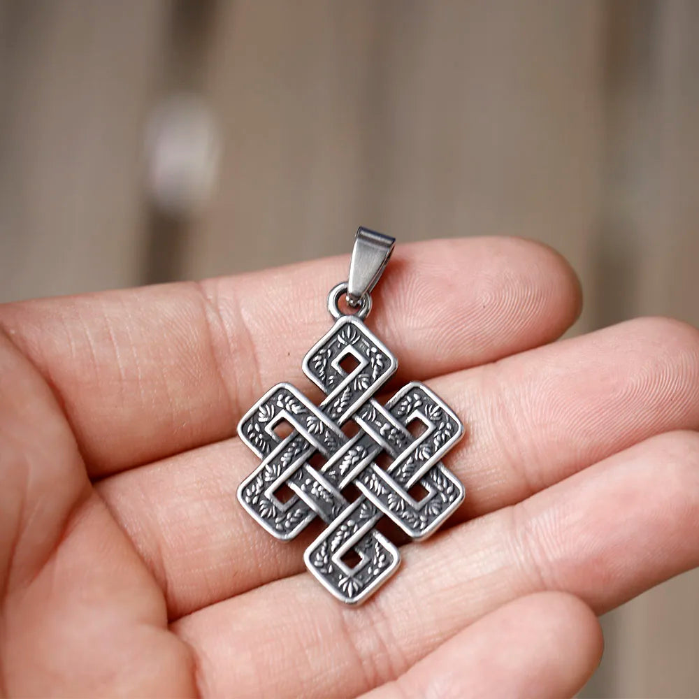 Viking Celtic Stainless Steel Pendant Necklace