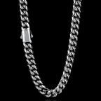Stainless Steel Cuban Chain Necklace Miami 8/10/12MM