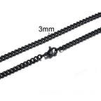 Cuban Link Chain Necklace 3-7mm — Stainless Steel