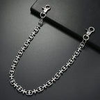 Punk Rock Cross Wallet Chain Necklace — Zinc Alloy