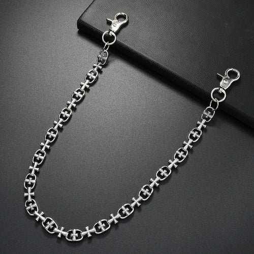 1Piece Punk Rock Metal Cross Wallet Chain Men Pant's Chain