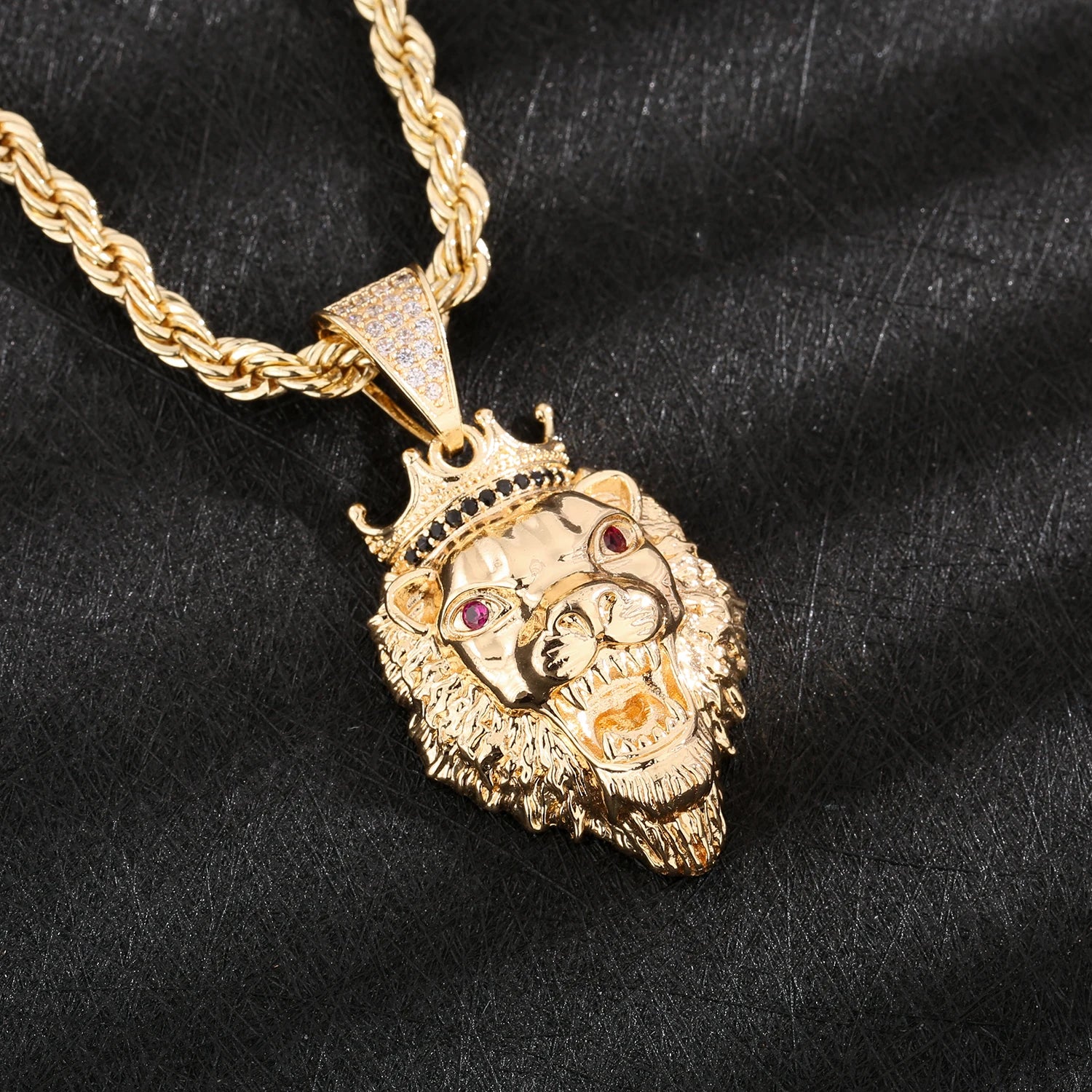 rapper jewelry 54mm*28mm /17.9g"Animal lion head pendant male street jewelry pendant necklace for men and women