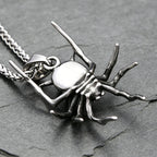 3D Vintage Spider Pendant Necklace for Men — Stainless Steel