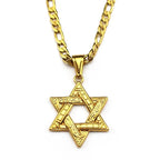 Star of David Pendant Necklace — Steel