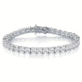Factory price 925 silver plated 18K gold 4A grade Zircon tennis bracelet for men and women fashion personality exquisite jewelry