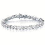Factory price 925 silver plated 18K gold 4A grade Zircon tennis bracelet for men and women fashion personality exquisite jewelry