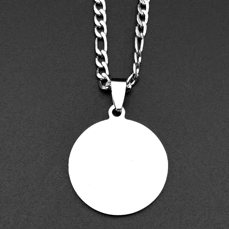 Star Steel Pendant Muslim Crescent Moon Islamic