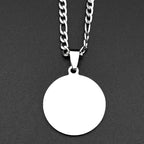 Star Steel Pendant Muslim Crescent Moon Islamic