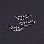 3pcs Gothic Cute Tiny Bat Charms Stainless Steel Pendant for Jewelry Making Necklaces Bracelets Earrings diy Accessories Gift